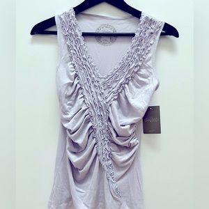 NEW Anthropologie Deletta V Neck Sleeveless Top Size S